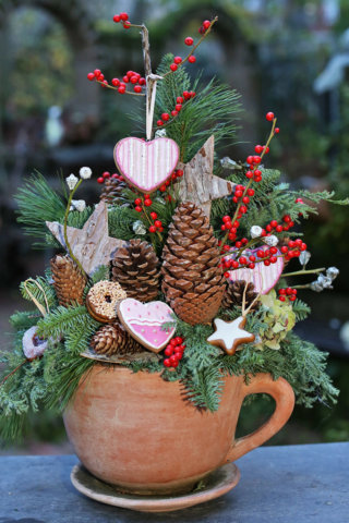 Weihnachtliche Außendekoration